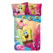 Viengulė vaikiška patalynė iš medvilnės 140x200 cm Sponge Bob – Jerry Fabrics