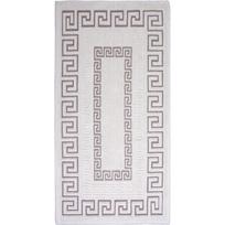 Pilkos ir smėlio spalvos medvilninis kilimas Vitaus Versace, 80 x 200 cm