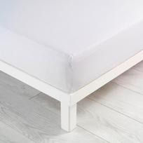 Paklodė iš jersey audinio baltos spalvos su guma 140x190 cm Jersy – douceur d'intérieur