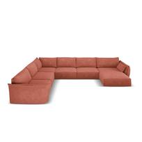 Raudona kampinė sofa (kairysis kampas) Vanda - Mazzini Sofas