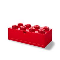 Raudona rašomojo stalo dėžutė su stalčiumi LEGO®, 31 x 16 cm