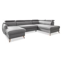 Sulankstoma kampinė sofa šviesiai pilkos spalvos (su dešiniuoju kampu) Sweet Harmony – Miuform