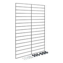 Iš metalo spintelė modulinei lentynai juodos spalvos Mural – Metaltex