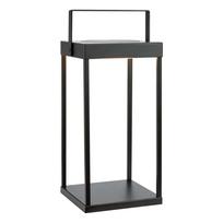 Juodos spalvos lauko LED žibintas saulės baterijos/USB (aukštis 42 cm) Pure – Markslöjd