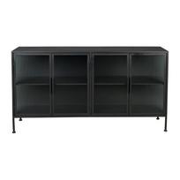 Vitrina iš metalo juodos spalvos 150x80 cm Boli – Dutchbone