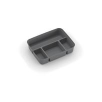 Iš plastiko daiktadėžės pertvara pilkos spalvos 31,5x24x7,5 cm K Latch Box – KIS