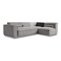 Kampinė sofa šviesiai pilkos spalvos (su dešiniuoju kampu) Flex Felix – Miuform