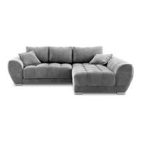 Pilka sofa-lova su aksomo apmušalais Windsor & Co Sofos Nuage, dešinysis kampas