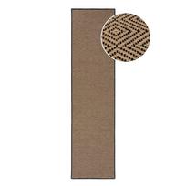 Kilimas iš džiuto laiptams juodos spalvos/natūralios spalvos 60x800 cm Diamond – Flair Rugs