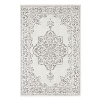 Pilkos ir kreminės spalvos lauko kilimas NORTHRUGS Tilos, 160 x 230 cm