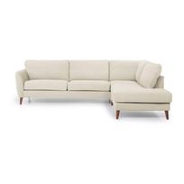 Smėlio spalvos kampinė sofa Scandic Paris, dešinysis kampas