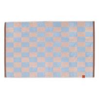 Iš organiškos medvilnės vonios kilimėlis mėlynos spalvos/rožinės spalvos 50x80 cm Retro – Mette Ditmer Denmark