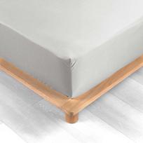 Paklodė iš medvilninio perkelio baltos spalvos su guma 180x200 cm Percaline – douceur d'intérieur