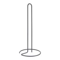 Matinės juodos spalvos iš plieno popierinio rankšluosčio stovas ø 14 cm Lava – Metaltex
