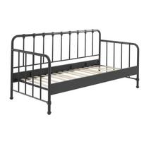 Vaikiška lova iš metalo pilkos spalvos 90x200 cm BRONXX – Vipack
