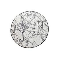 Juodai baltas vonios kilimėlis Foutastic Marble Circle, skersmuo 100 cm