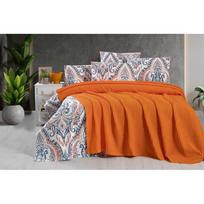 Iš medvilnės lovatiesė oranžinės spalvos 220x240 cm Waffle – Mila Home