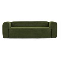Iš kordinio velveto sofa žalios spalvos 240 cm Blok – Kave Home