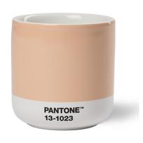 Oranžinės spalvos iš porceliano puodelis kapučino 175 ml Peach Fuzz 13-1023 – Pantone