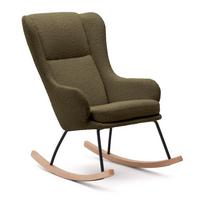 Supamasis krėslas žalios spalvos iš boucle Maustin – Kave Home