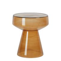 Iš stiklo apvalios formos šoninis stalas ø 37 cm Dakwa – Light & Living