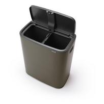 Iš plieno šiukšliadėžė pilkos spalvos rūšiavimui/galima atidaryti palietus 60 l Bo Touch Bin – Brabantia