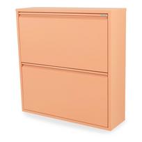 Rausvos spalvos iš metalo atlenkiama spintelė batams 75x77,5x22,5 cm Billy – Spinder Design