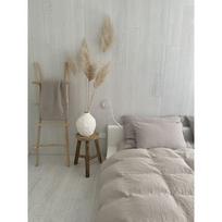 Smėlio spalvos iš muslino viengulė patalynė 135x200 cm Plain Muslin – Butter Kings