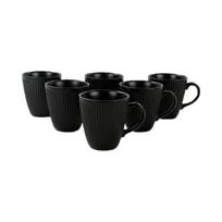 Puodeliai juodos spalvos iš keramikos 6 vnt. 0.3 l – Hermia