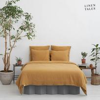 200x220 cm dvivietės patalynės iš kanapių pluošto, garstyčių spalvos - Linen Tales