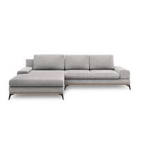 Šviesiai pilka kampinė sofa-lova Windsor & Co Sofas Planet, kairysis kampas