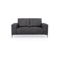 Iš dirbtinės odos sofa antracito spalvos 164 cm Copenhagen – Scandic