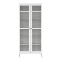 Vitrina baltos spalvos 89x203 cm Roma – Tvilum