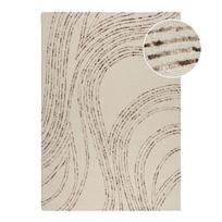 Rudos spalvos/kreminės spalvos iš vilnos kilimas 160x230 cm Abstract Swirl – Flair Rugs