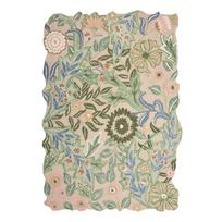 Rankų darbo iš vilnos kilimas žalios spalvos 160x230 cm Bryony Shaped Floral – Flair Rugs