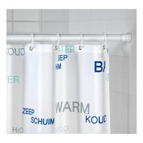 Baltos spalvos teleskopinė dušo užuolaidų lazda Wenko, ilgis 110 - 185 cm