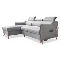 Sulankstoma kampinė sofa šviesiai pilkos spalvos (su kairiuoju kampu) Sweet Harmony – Miuform
