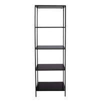 Juoda knygų spinta House Nordic Vita Shelf, 51 x 170 m