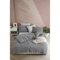 Viengulė patalynė antracito spalvos 140x200 cm Yarn Dyed – Mijolnir