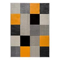 Oranžinis ir pilkas kilimas Universalus Gladys Lento, 80 x 150 cm