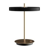 Stalinis šviestuvas juodos spalvos LED su pritemdymo funkcija (aukštis 41,5 cm) su metaliniu gaubtu Asteria Table – UMAGE
