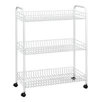 3 pakopų mobilus vonios kambario stovas Metaltex Laundry, 31 x 84 cm