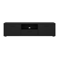 TV spintelė juodos spalvos 147x38 cm Media – Tvilum
