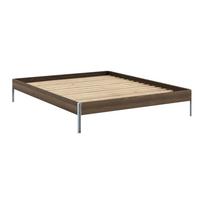Iš pušies masyvo dvigulė lova rudos spalvos su lovos grotelėmis 160x200 cm Core – Karup Design
