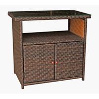 Iš dirbtinio rotango sodo šoninis staliukas 90x50 cm Padua – Garden Pleasure