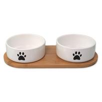 Iš keramikos dubenėlių komplektas su stovu šuniui ø 13 cm Dog Fantasy – Plaček Pet Products