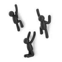 3 plastikinių kabliukų rinkinys Buddy - Umbra