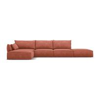Raudona kampinė sofa (kairysis kampas) Vanda - Mazzini Sofas