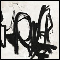 Rankomis tapytas paveikslas 100x100 cm Playblack 2 - Malerifabrikken