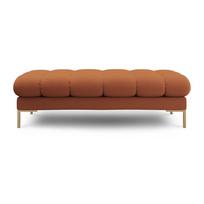Raudonos plytų spalvos paminkštinto audinio suolas Bali – Cosmopolitan Design